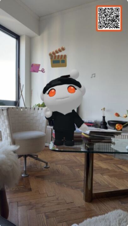 Reddit Snoo AR user-generated content
